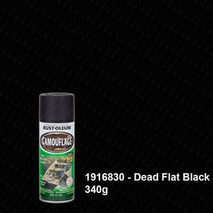 Rust-Oleum Specialty Camouflage Paint in Matte Black, 340 G
